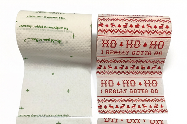 Custom printed toilet paper