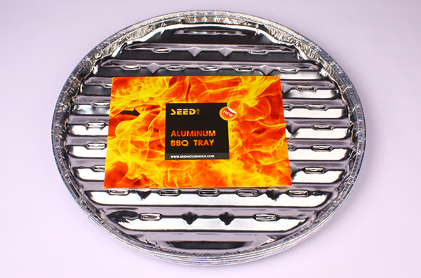 Circular barbecue pan